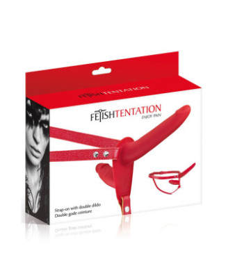 Double gode ceinture rouge 
